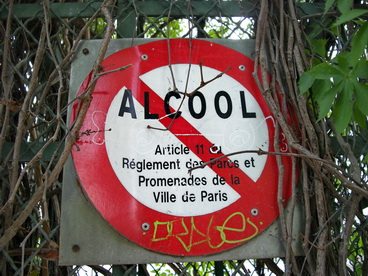 sign obey verbot alkohol