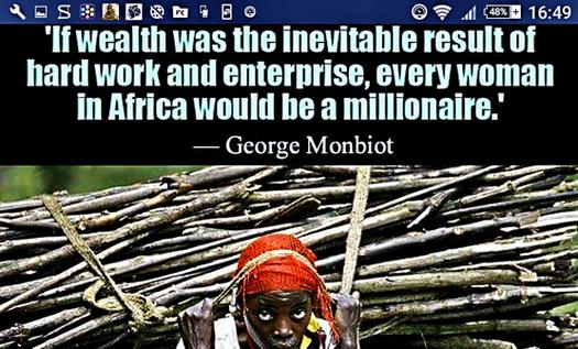 wealth afrika georg monbiot millionär enterprise wood hands